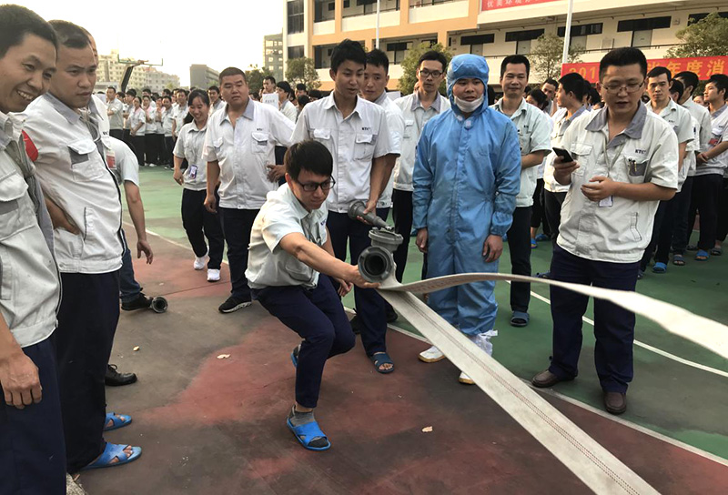 KTC Huinan factory held the fire drill in the second half of 2018