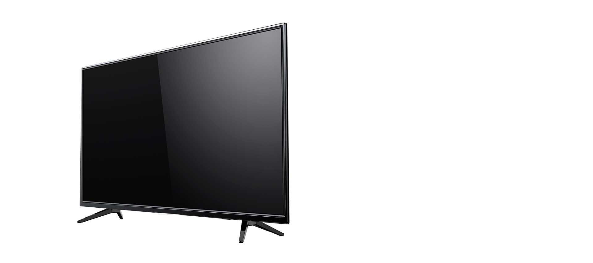 KTC L73 Series LED TV:High-gloss and traceless + surface etching highlight the narrow-edge design.With a tower style metal base,With a blade base.With a metal backboard, solid and nice.