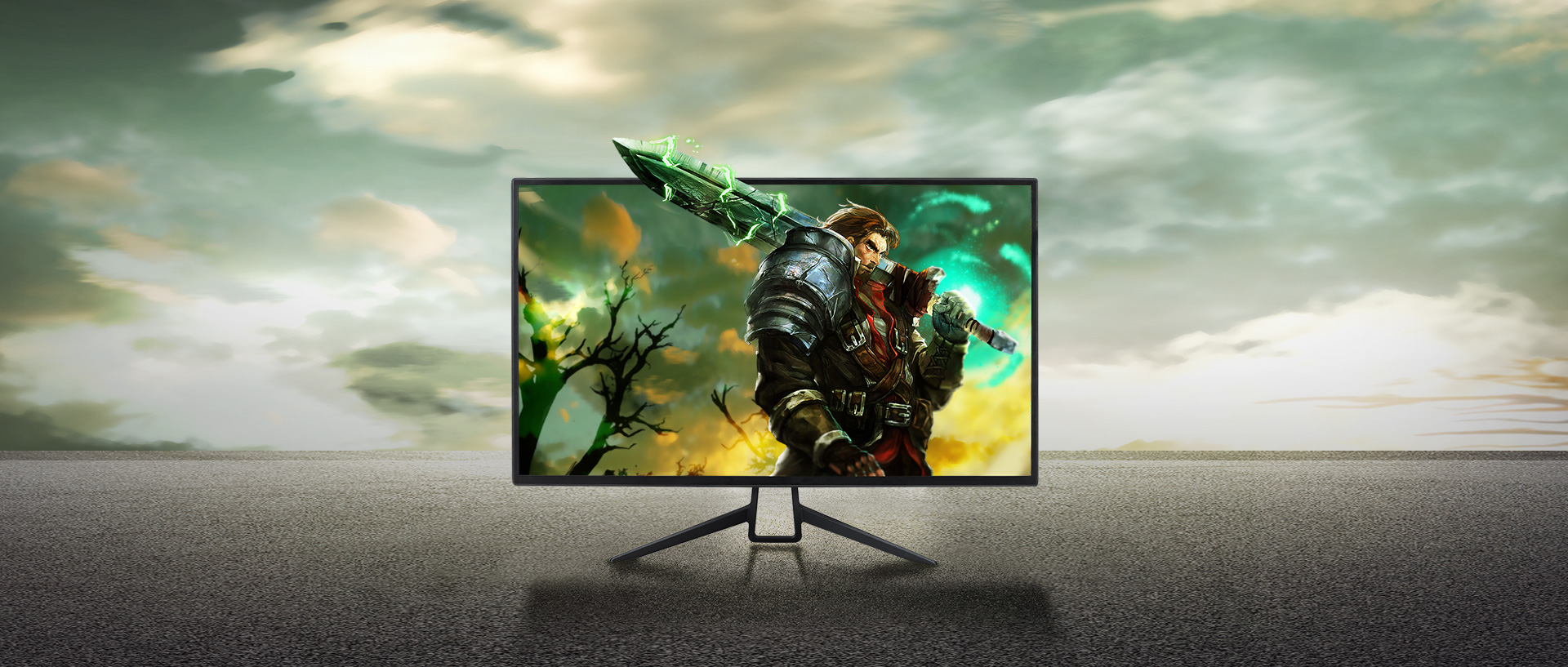 KTC L73 Series LED TV:High-gloss and traceless + surface etching highlight the narrow-edge design.With a tower style metal base,With a blade base.With a metal backboard, solid and nice.