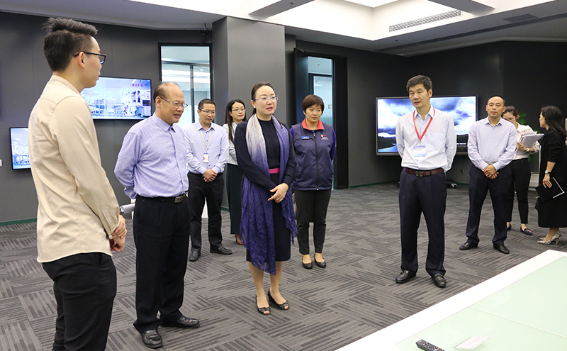 The delegation led by Director Zhang Lilan is visiting our Huinan Showroom